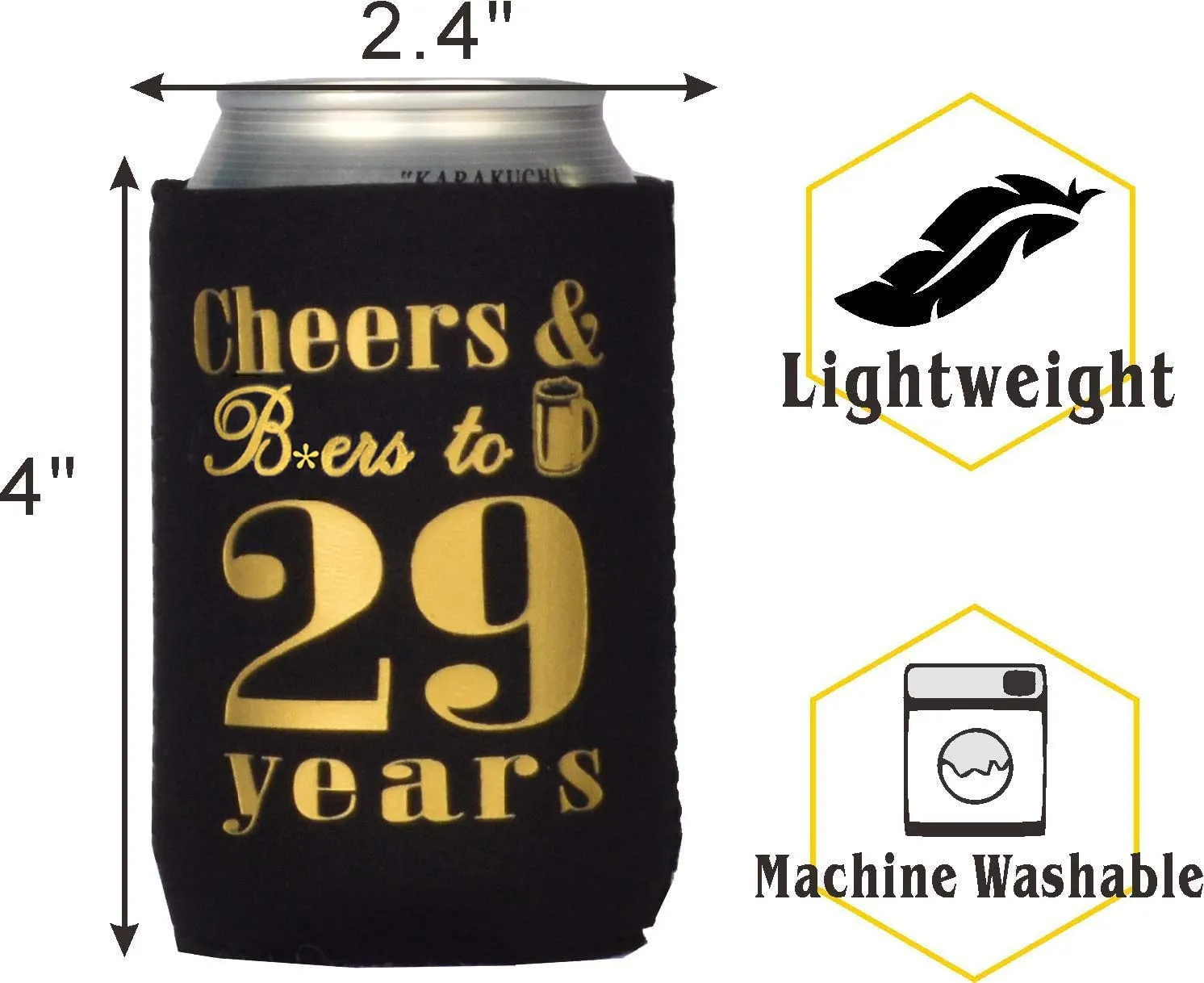 29th Birthday Gifts for Men, 29th Birthday Gifts, 29th Birthday Can Coolers, 29th Birthday