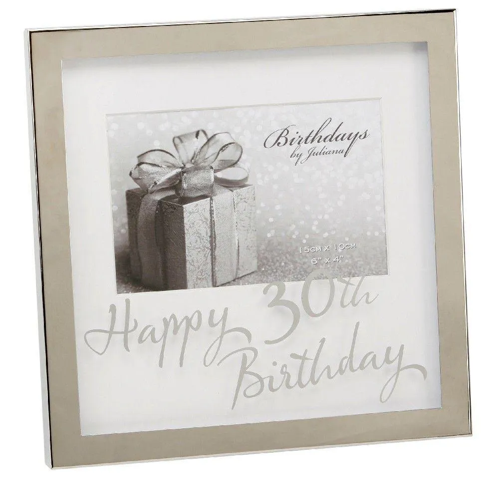 30th 6x4 Mirror Photo Frame (Widdop)