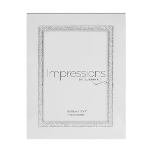 5x7 Silver Plated Glitter Photo Frame (Widdop)