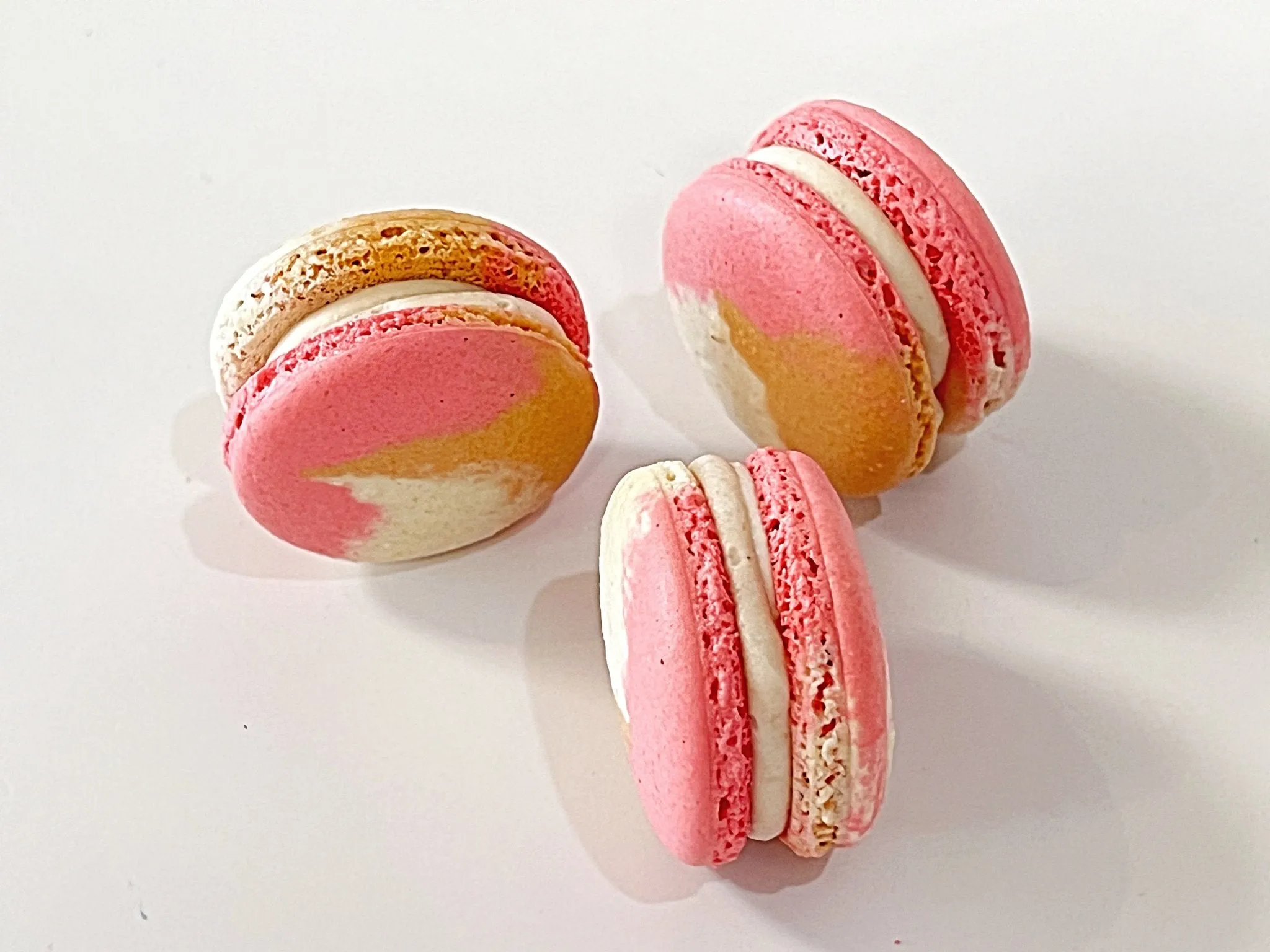 6 Pack Raspberry Praline French Macarons