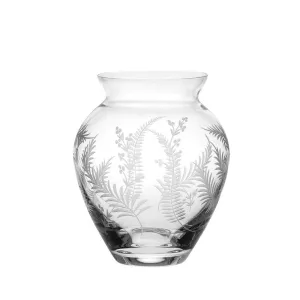 7" Sized Posy Vase - Woodland Fern (Royal Scot Crystal)