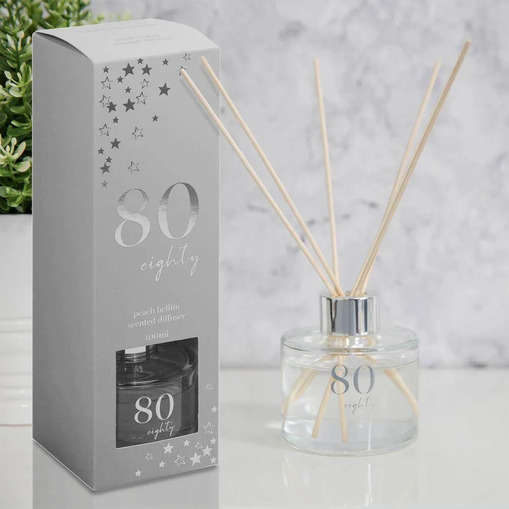 80th Milestone 100ml Reed Diffuser (Widdop)