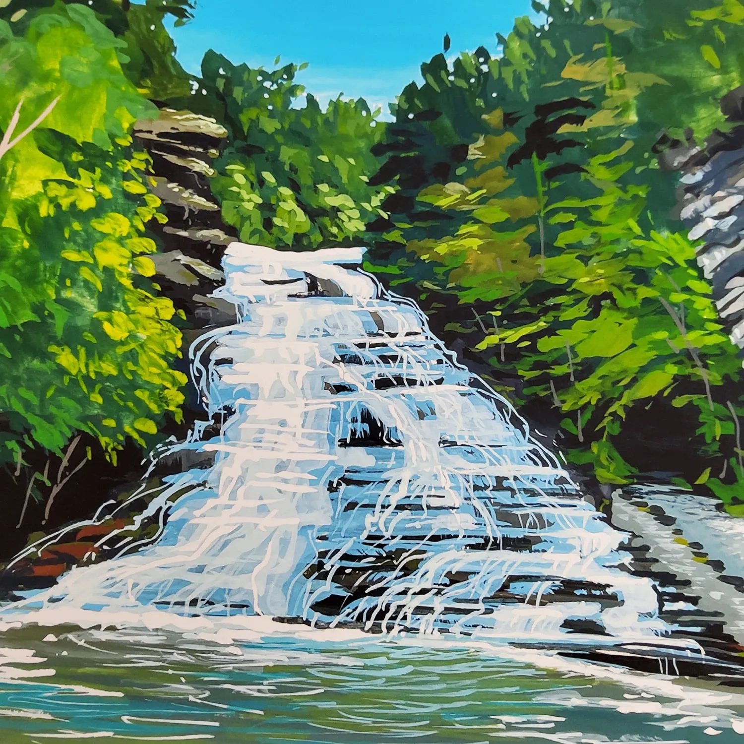 &quot;Buttermilk Falls&quot; Giclee Print