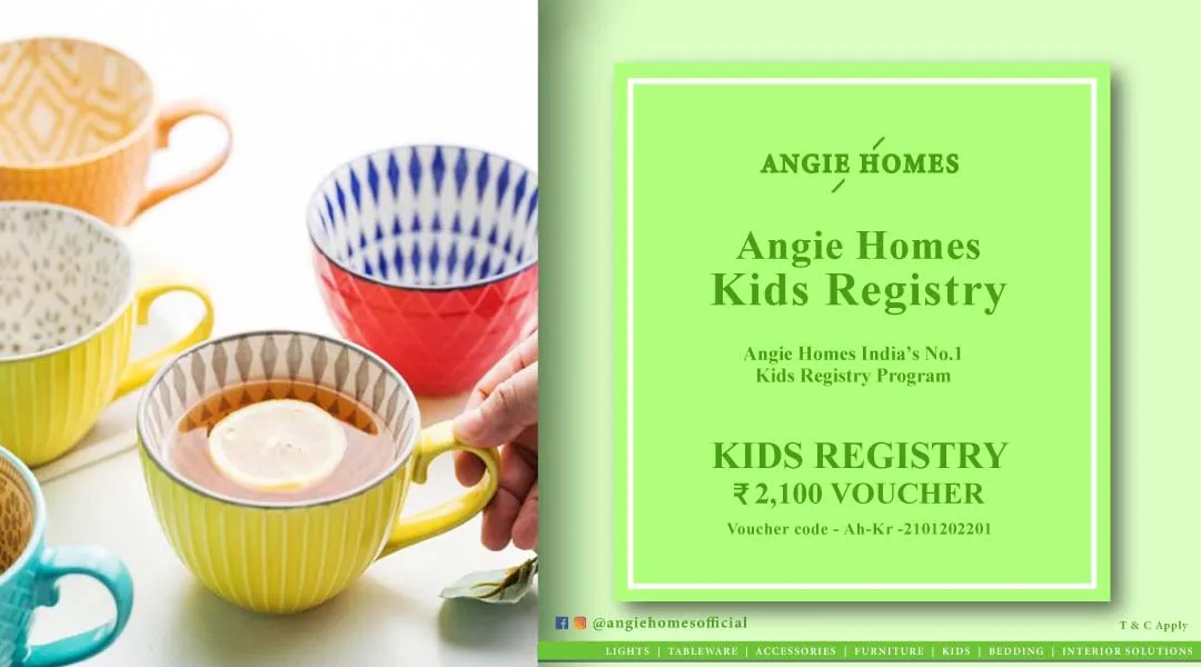 Angie Homes Kids Registry Program Gift Voucher Stylish Cup