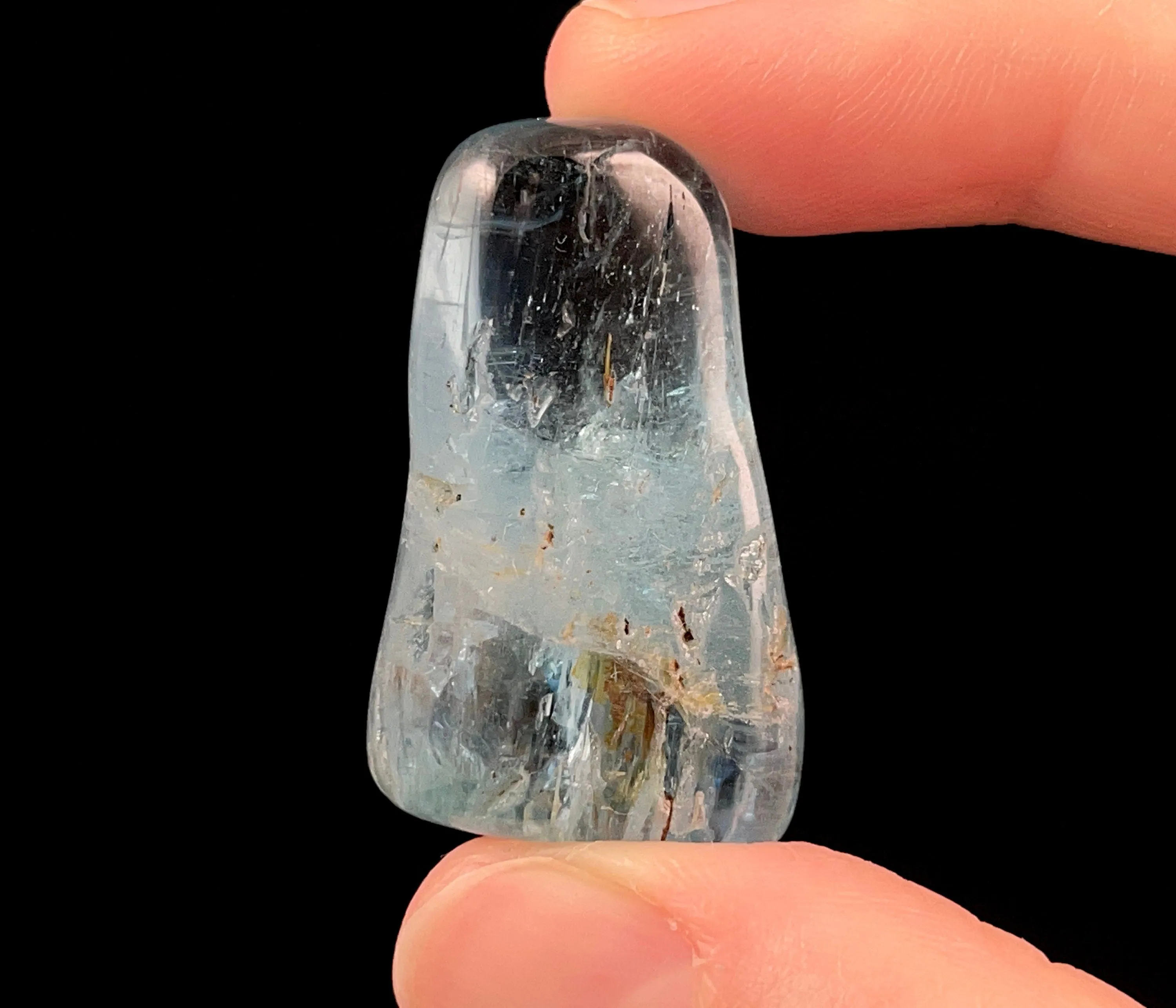 AQUAMARINE Tumbled Stone - AAA Grade - Tumbled Crystal, Birthstone, Self Care, Healing Crystals and Stones, 51459