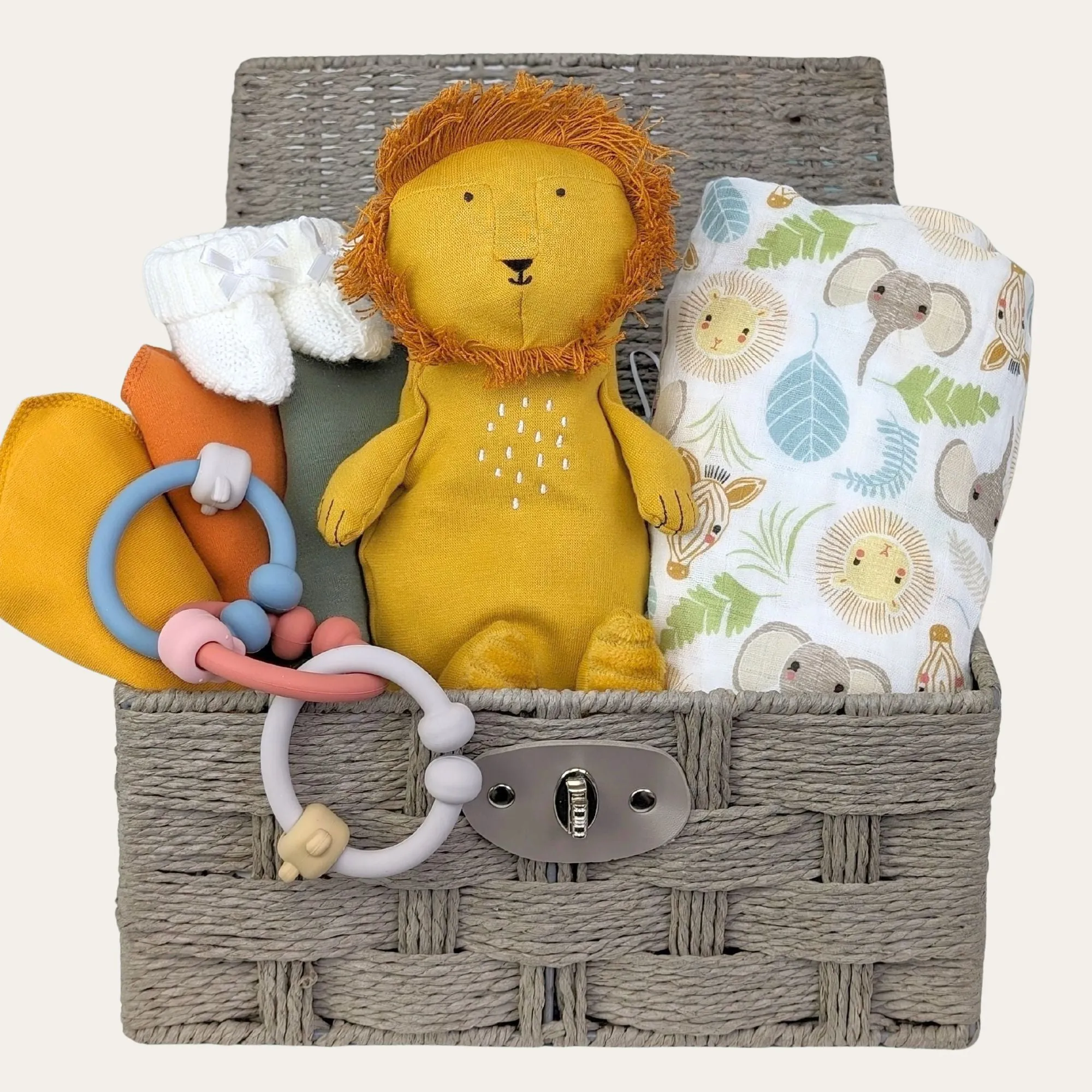 Baby Gifts Basket Safari Adventures & Playtime