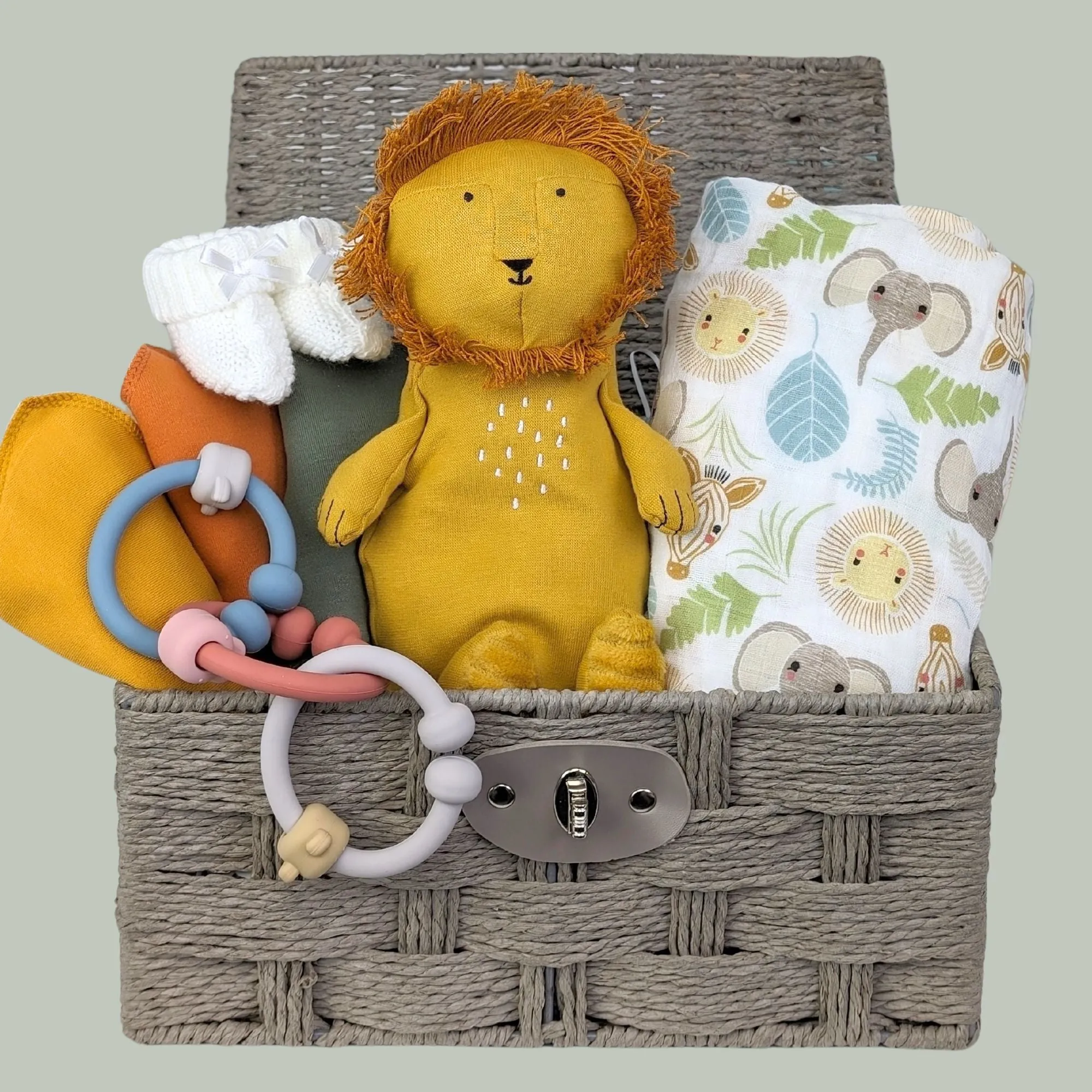 Baby Gifts Basket Safari Adventures & Playtime