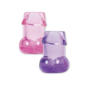 Bachelorette Party Pecker Shot Glasses - 6 Pieces - Assorted Colors