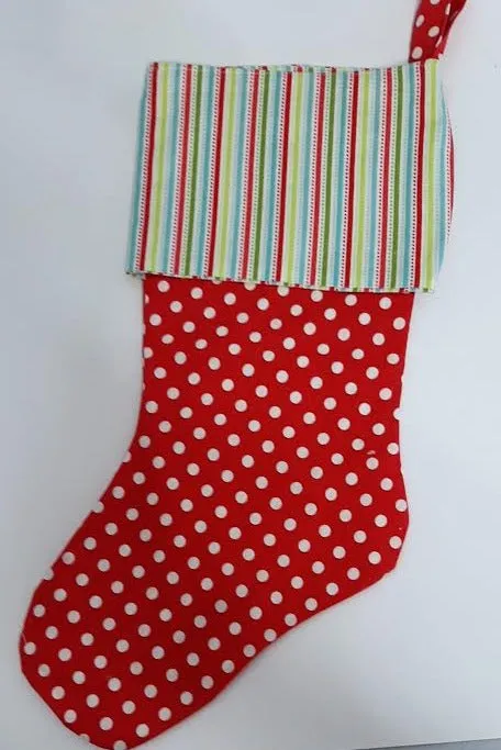 Backyard-280291d- Red/multi Color Christmas Stocking 10x18"