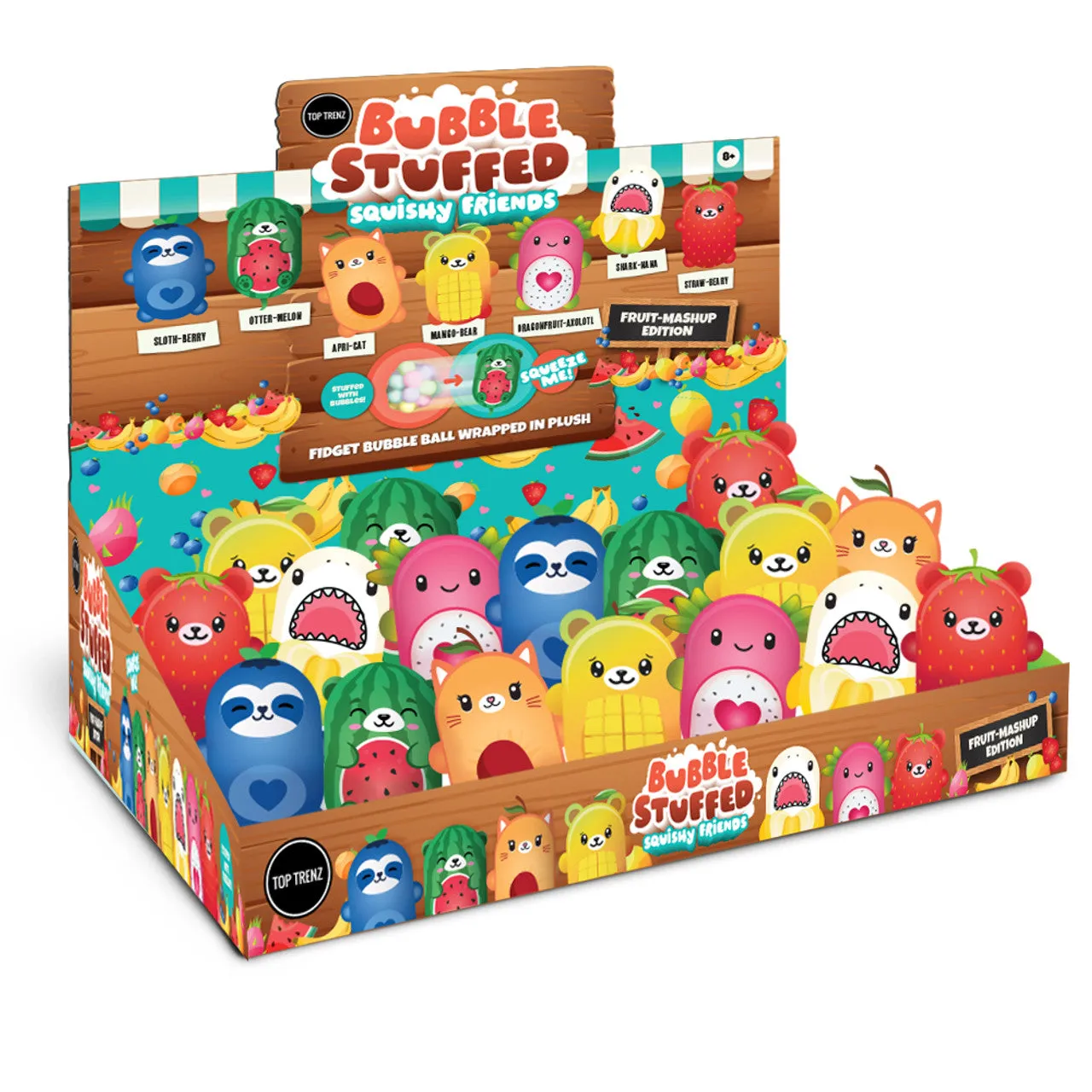 Bubble Stuffed Squishy Friends - Fruit Mashup Edition By Top Trenz