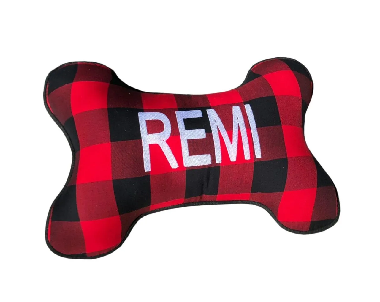 Buffalo Plaid Bone Pillow