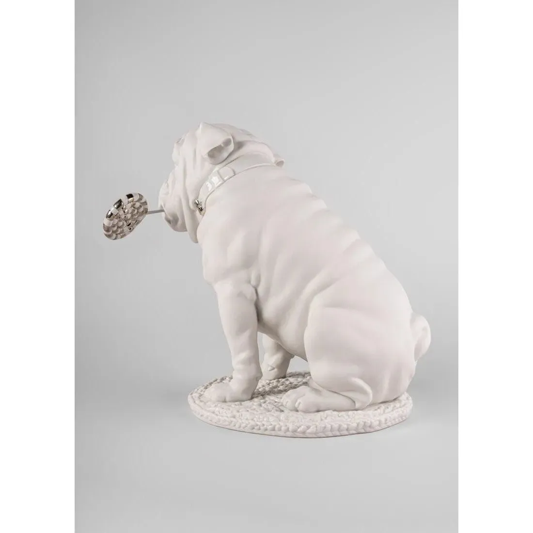 Bulldog With Lollipop Sculpture - Re-Deco (Lladro Special Order)