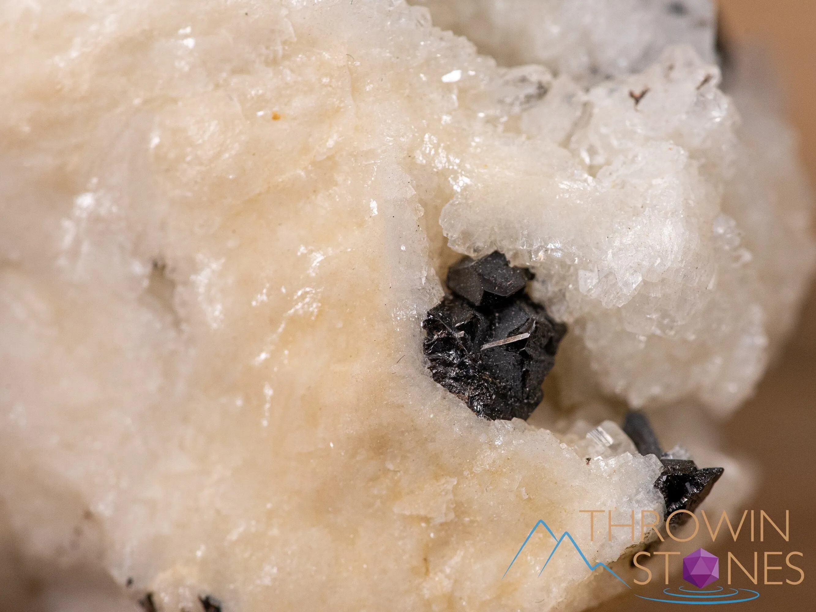 CASSITERITE on ALBITE Raw Crystal Cluster - Housewarming Gift, Home Decor, Raw Crystals and Stones, 40655