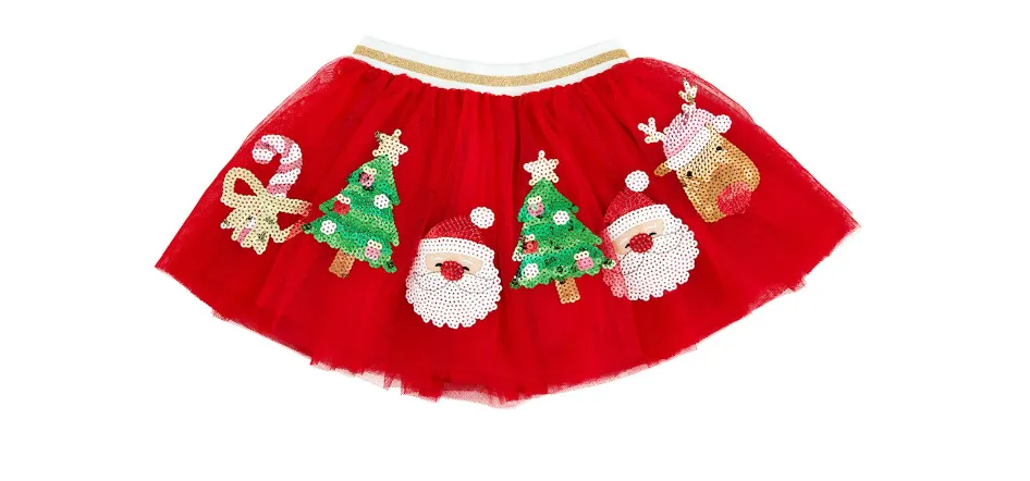 CHRISTMAS SEQUIN TUTU BY MUD PIE