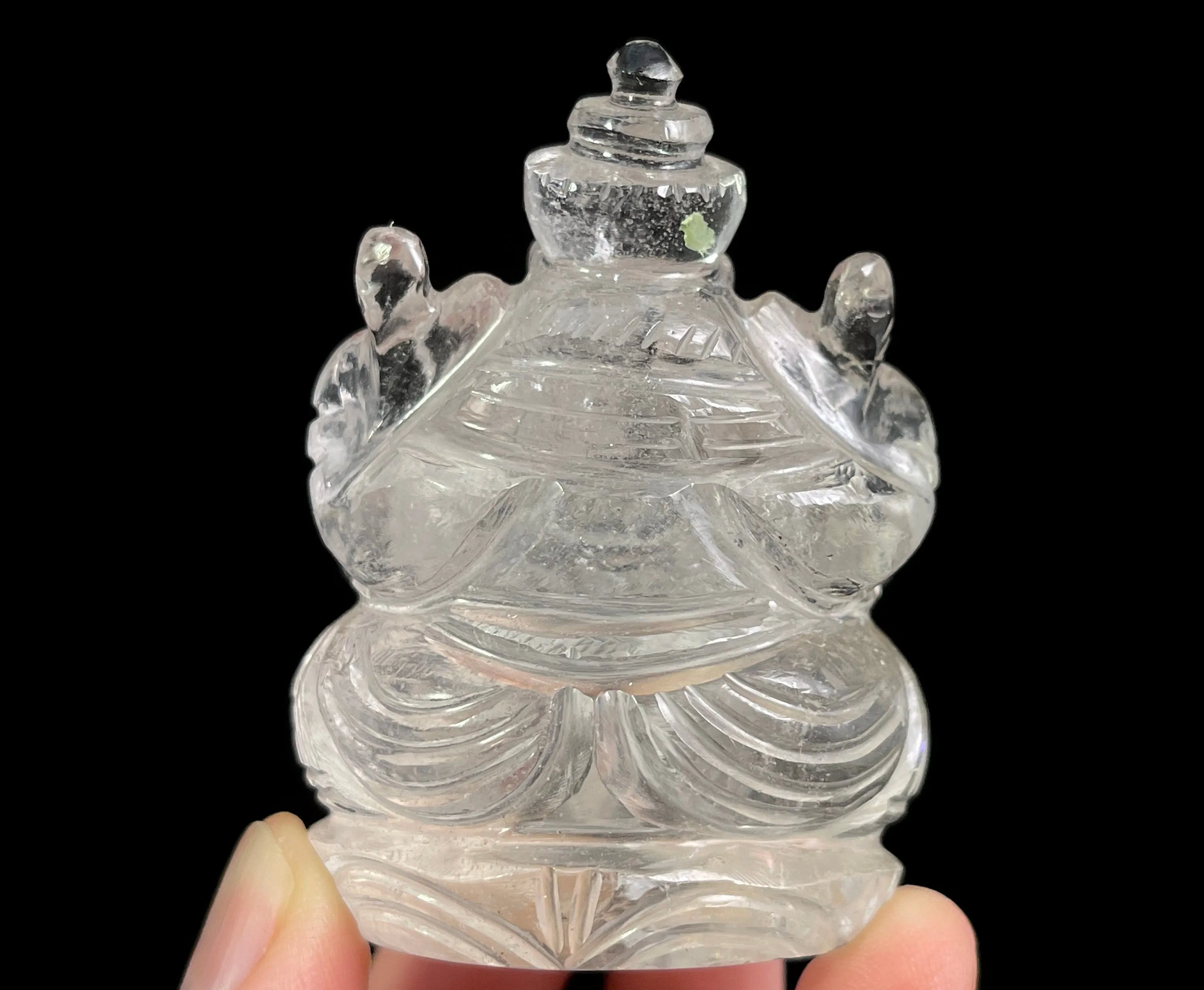 CLEAR HIMALAYAN QUARTZ Crystal Ganesha - Lord Ganesh Statue, Crystal Carving, Home Decor, Healing Crystals and Stones, 48893