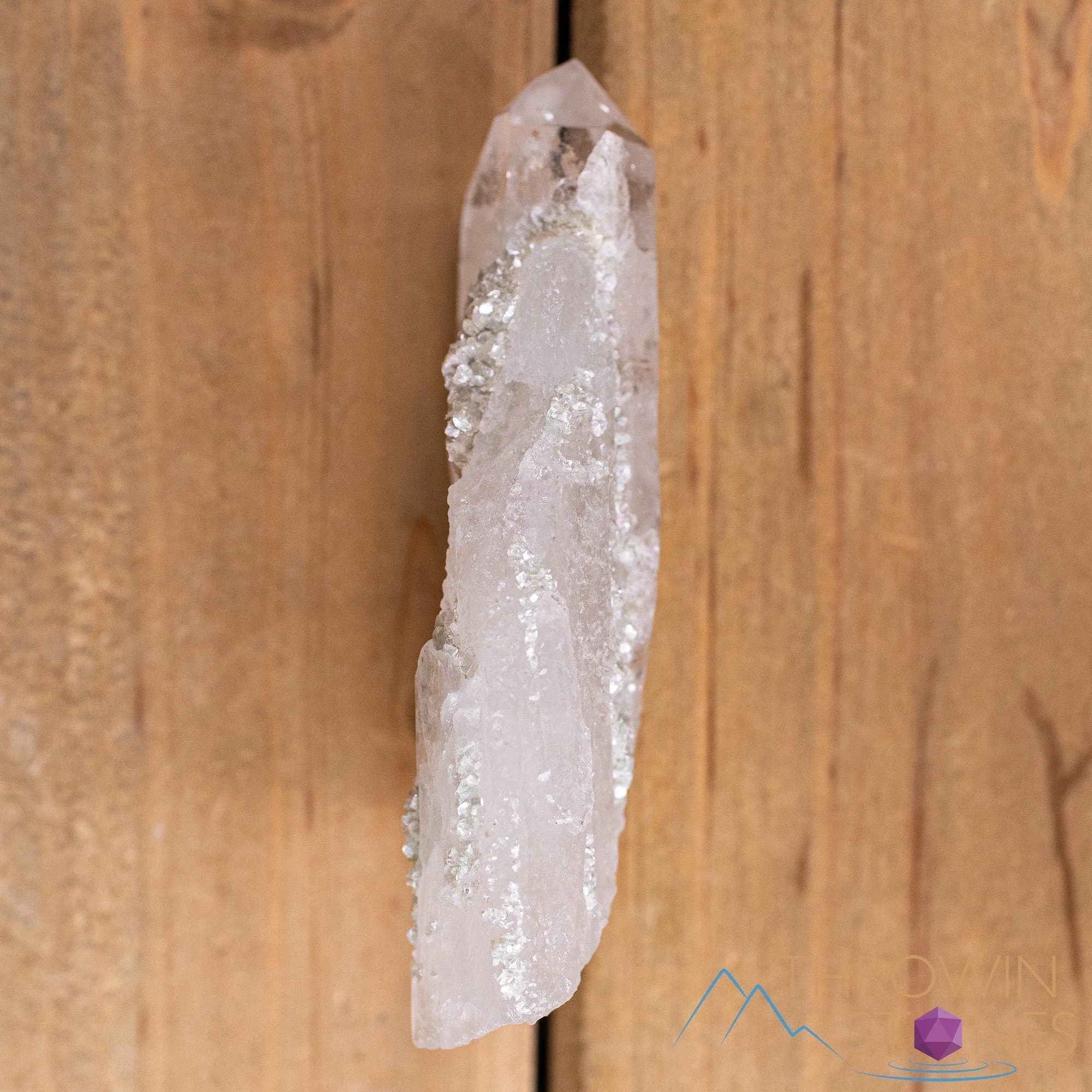 COOKEITE in Clear QUARTZ Raw Crystal - Housewarming Gift, Home Decor, Raw Crystals and Stones, 40841