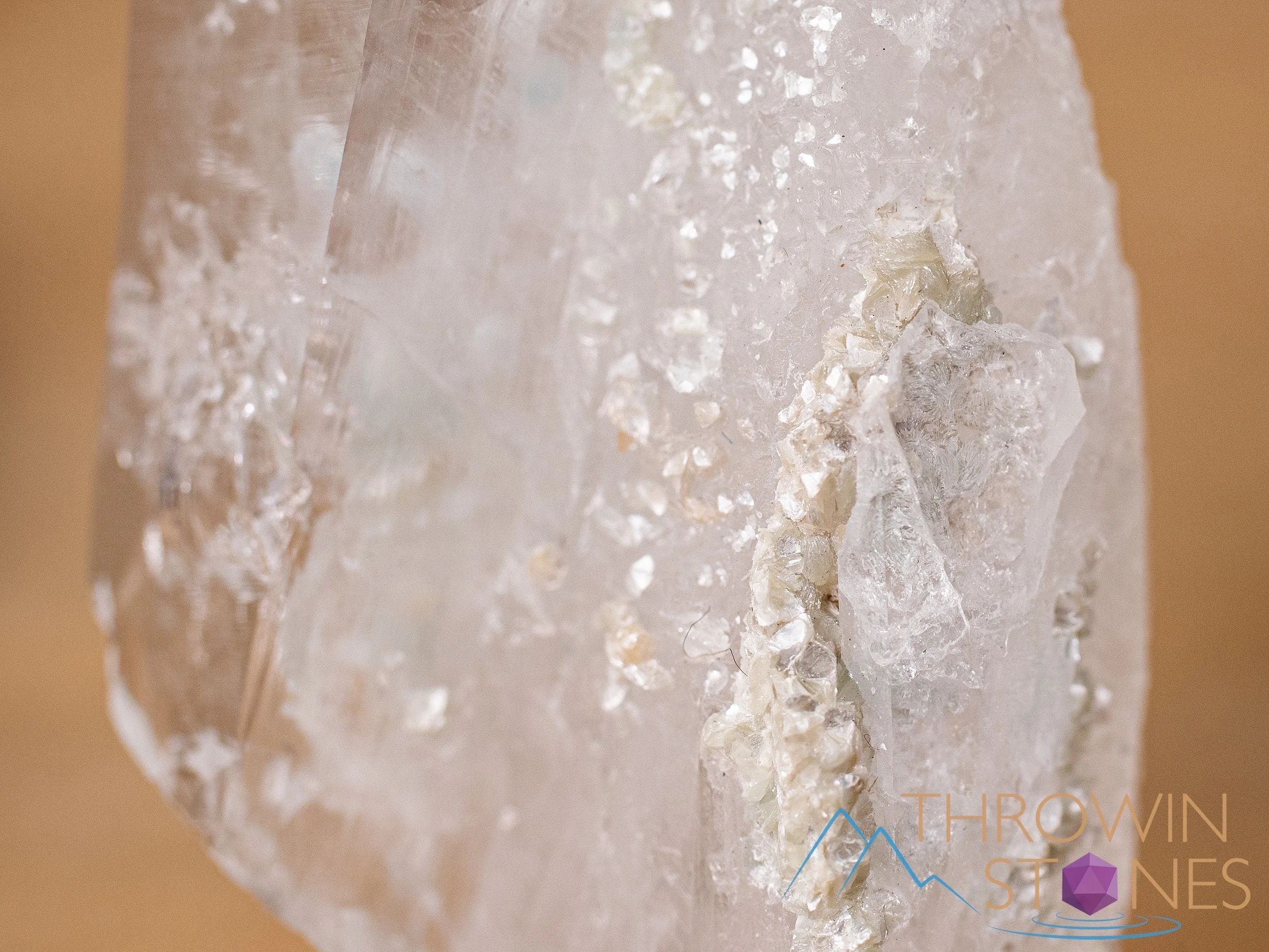 COOKEITE in Clear QUARTZ Raw Crystal - Housewarming Gift, Home Decor, Raw Crystals and Stones, 40841