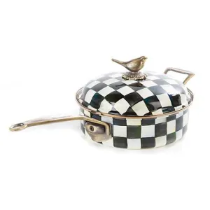 Courtly Check Enamel 3 Qt. Saute Pan (Mackenzie Childs)