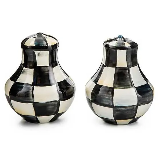 Courtly Check Salt & Pepper Shakers (Mackenzie Childs)