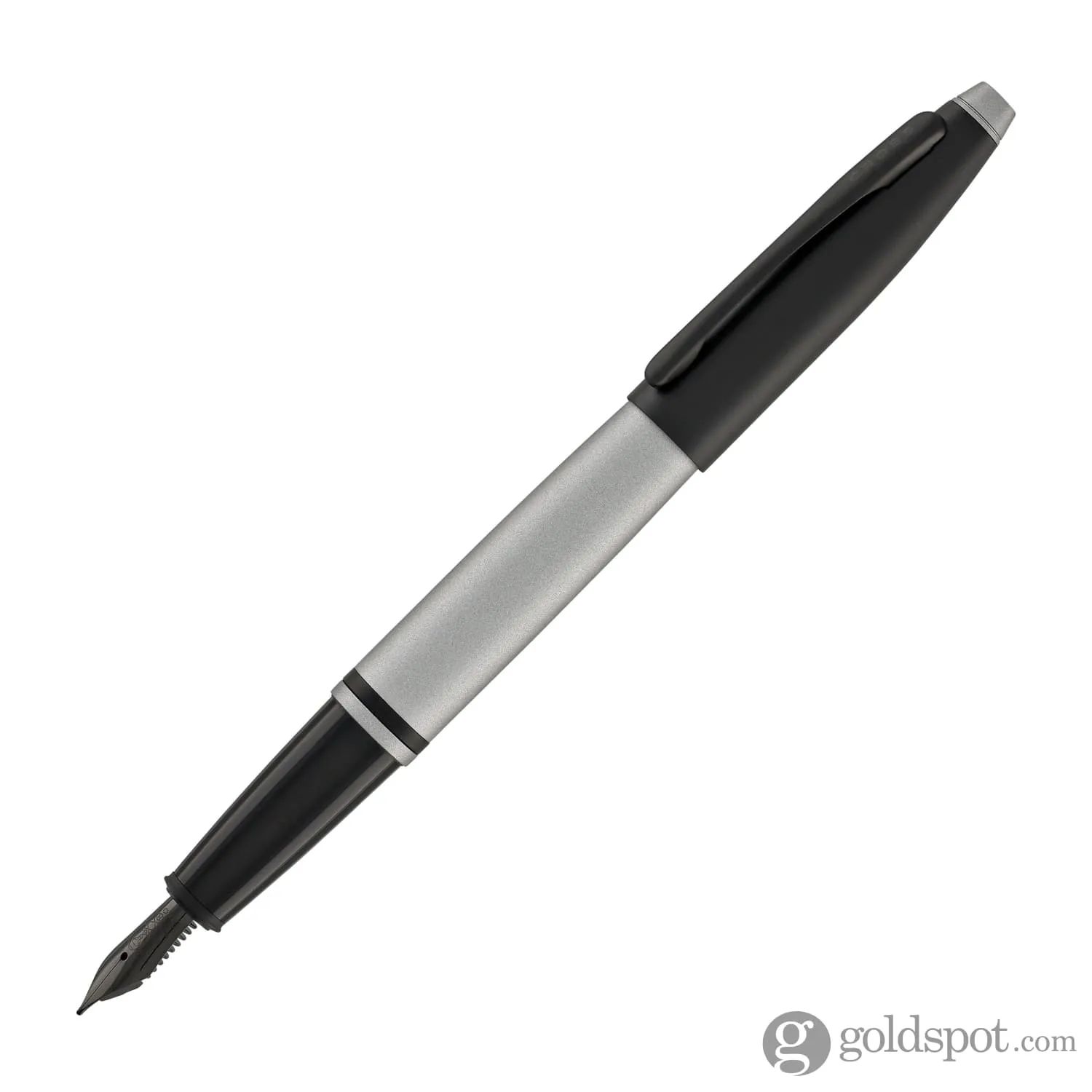 Cross Calais Fountain Pen in Matte Gray Lacquer with Black Trim