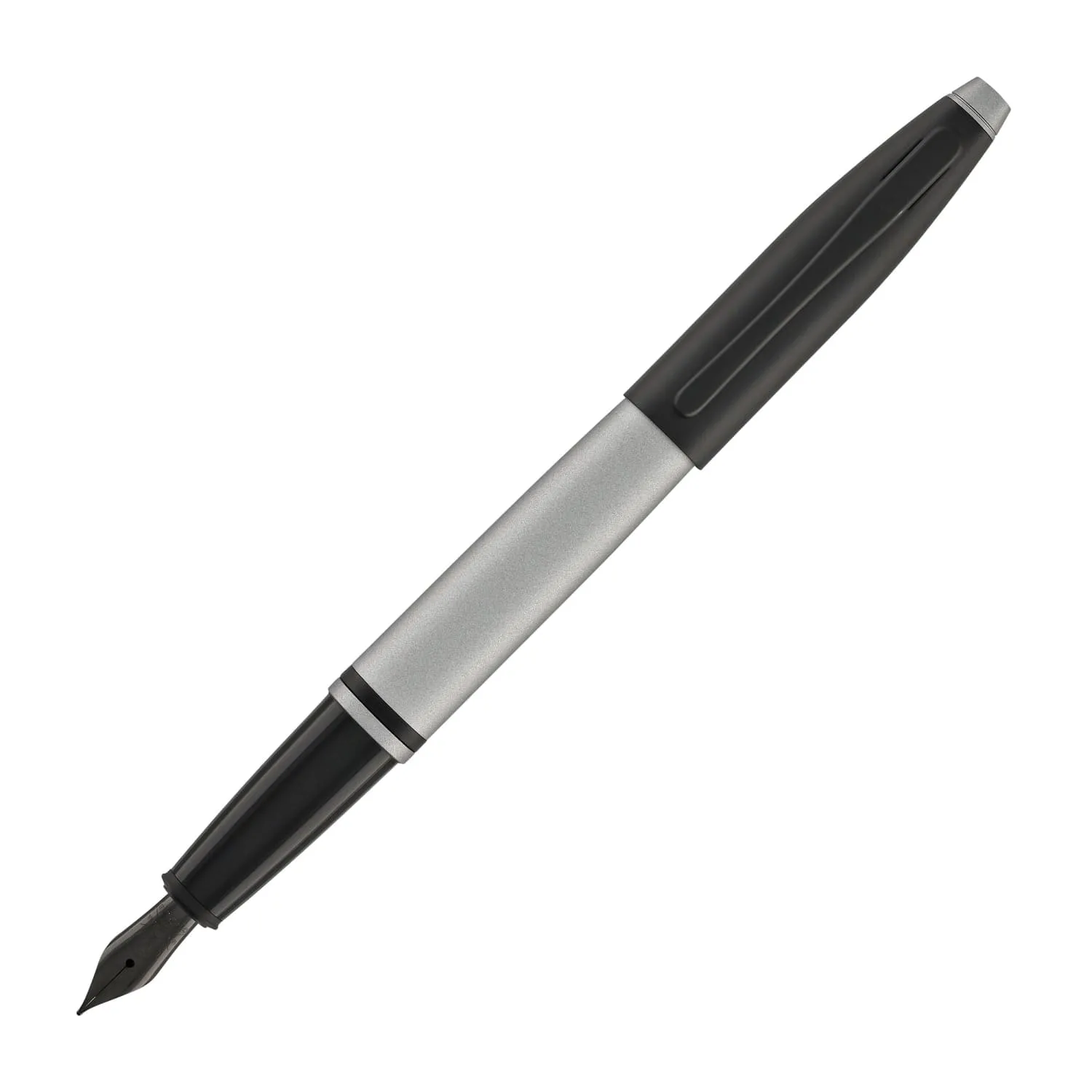 Cross Calais Fountain Pen in Matte Gray Lacquer with Black Trim