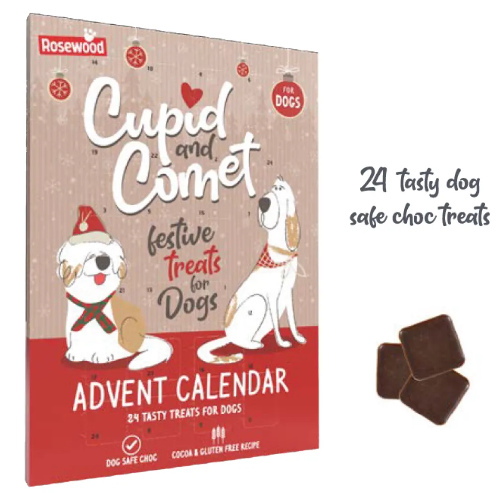 Cupid & Comet Christmas - Advent Calendar for Dogs