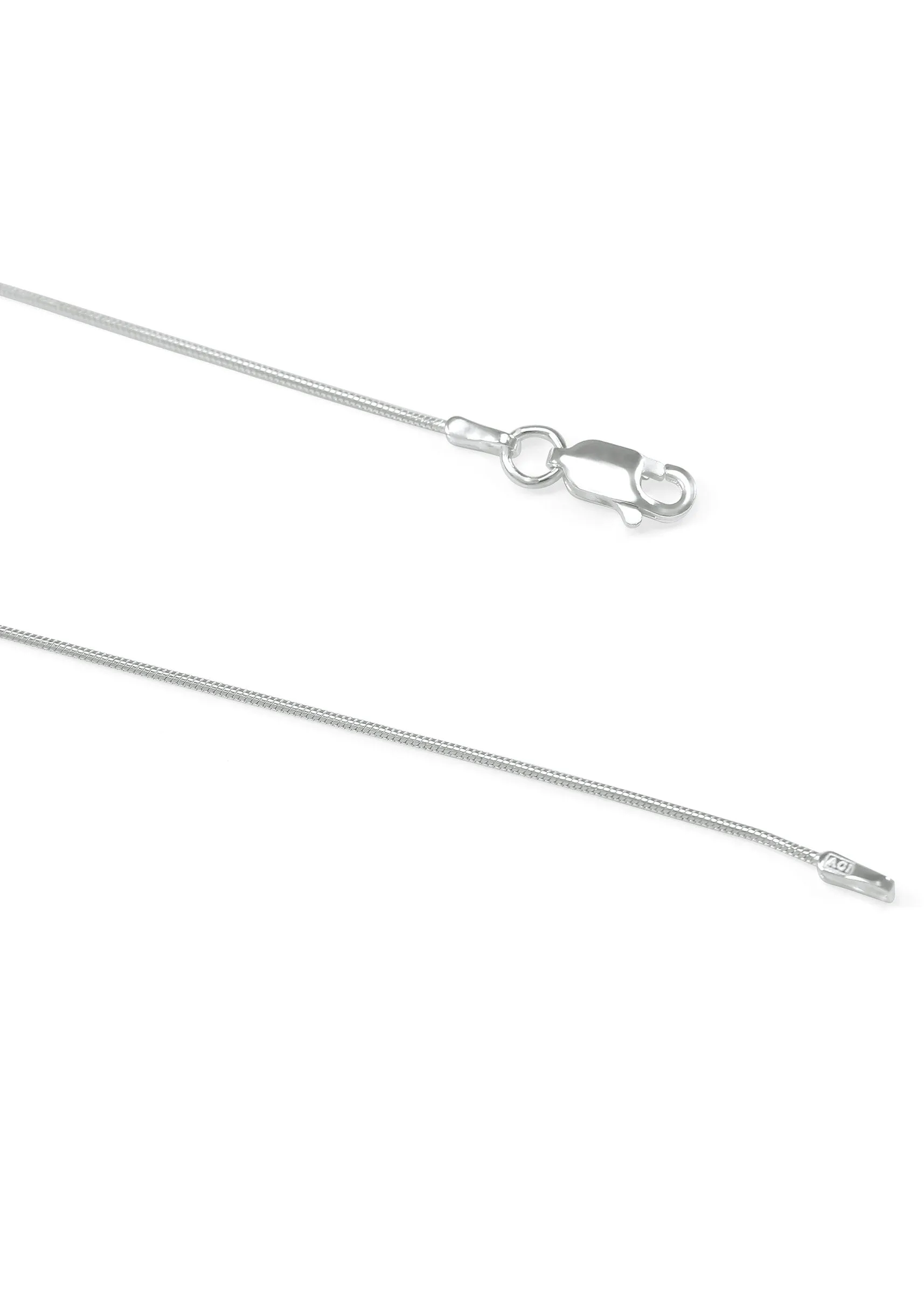 Delta Gamma Sterling Silver Diagonal Lavaliere with Simulated Diamonds