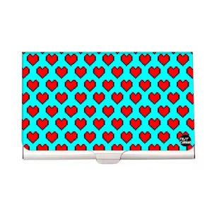 Designer Visiting Card Holder Nutcase - 8 BIT Hearts