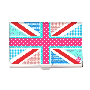 Designer Visiting Card Holder Nutcase - Multi Colored Flag