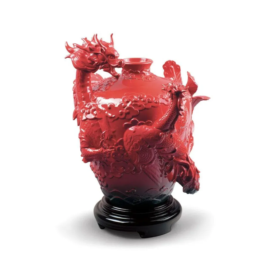 Dragon And Phoenix Vase (Lladro Special Order)