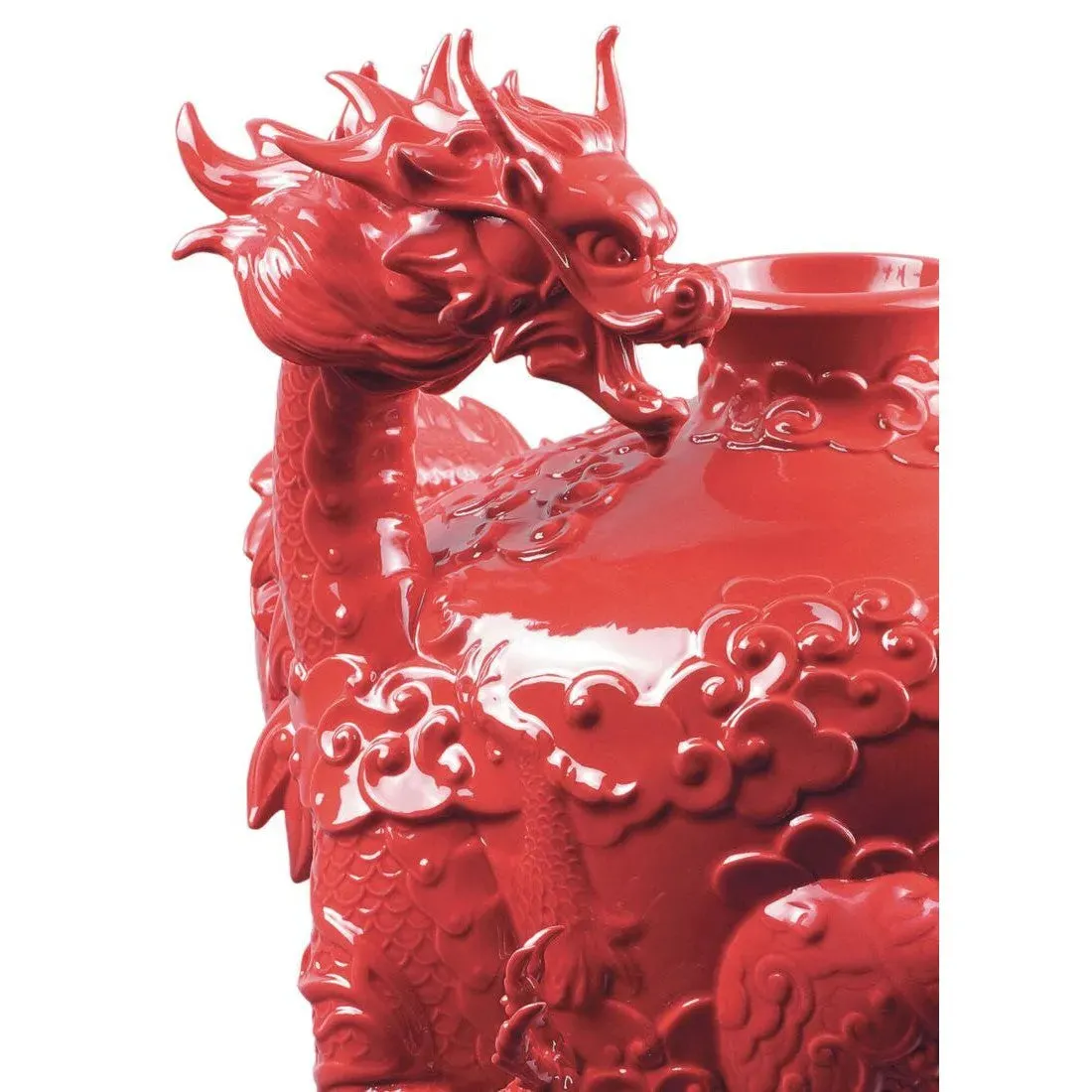 Dragon And Phoenix Vase (Lladro Special Order)