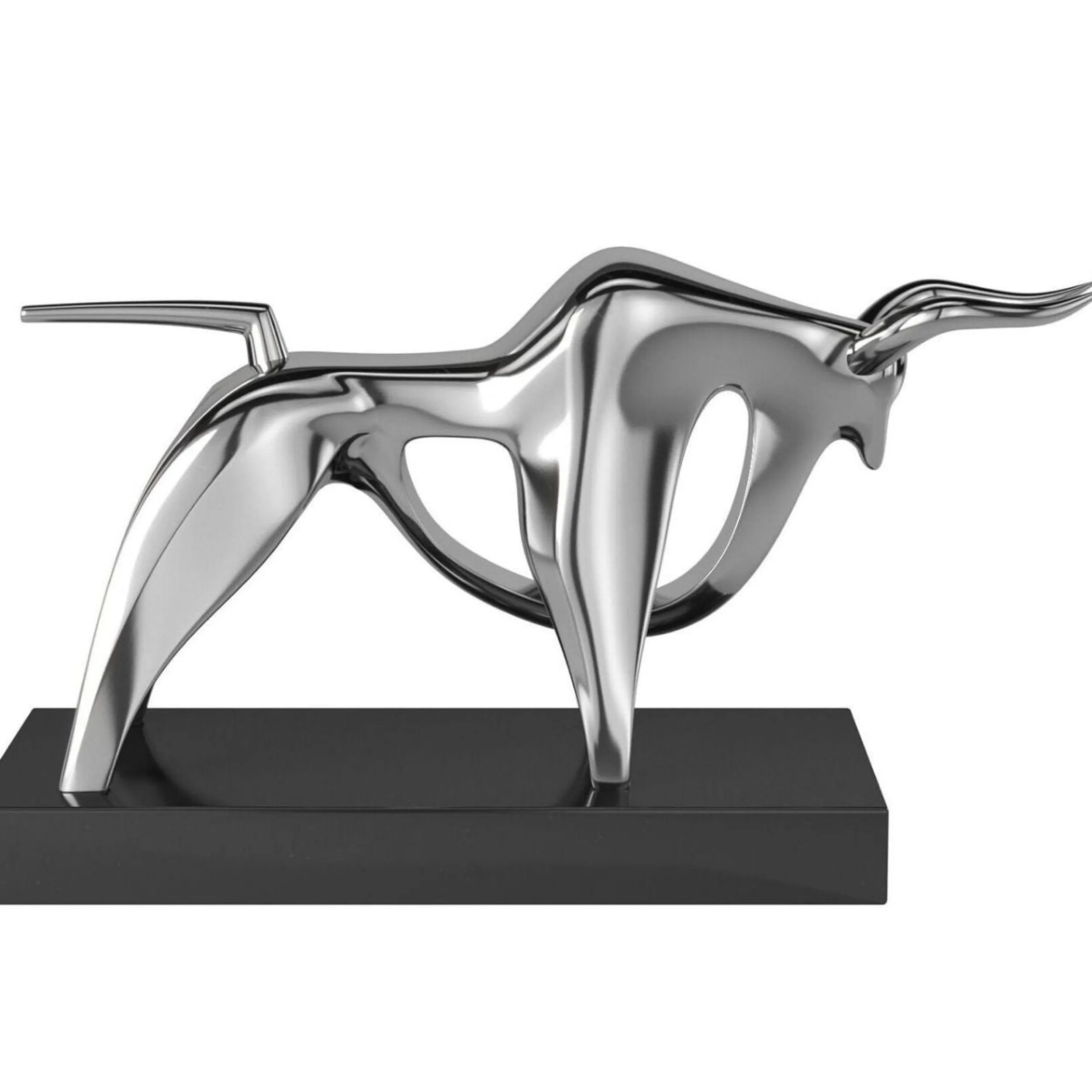 Duke Bull Sculpture // Chrome