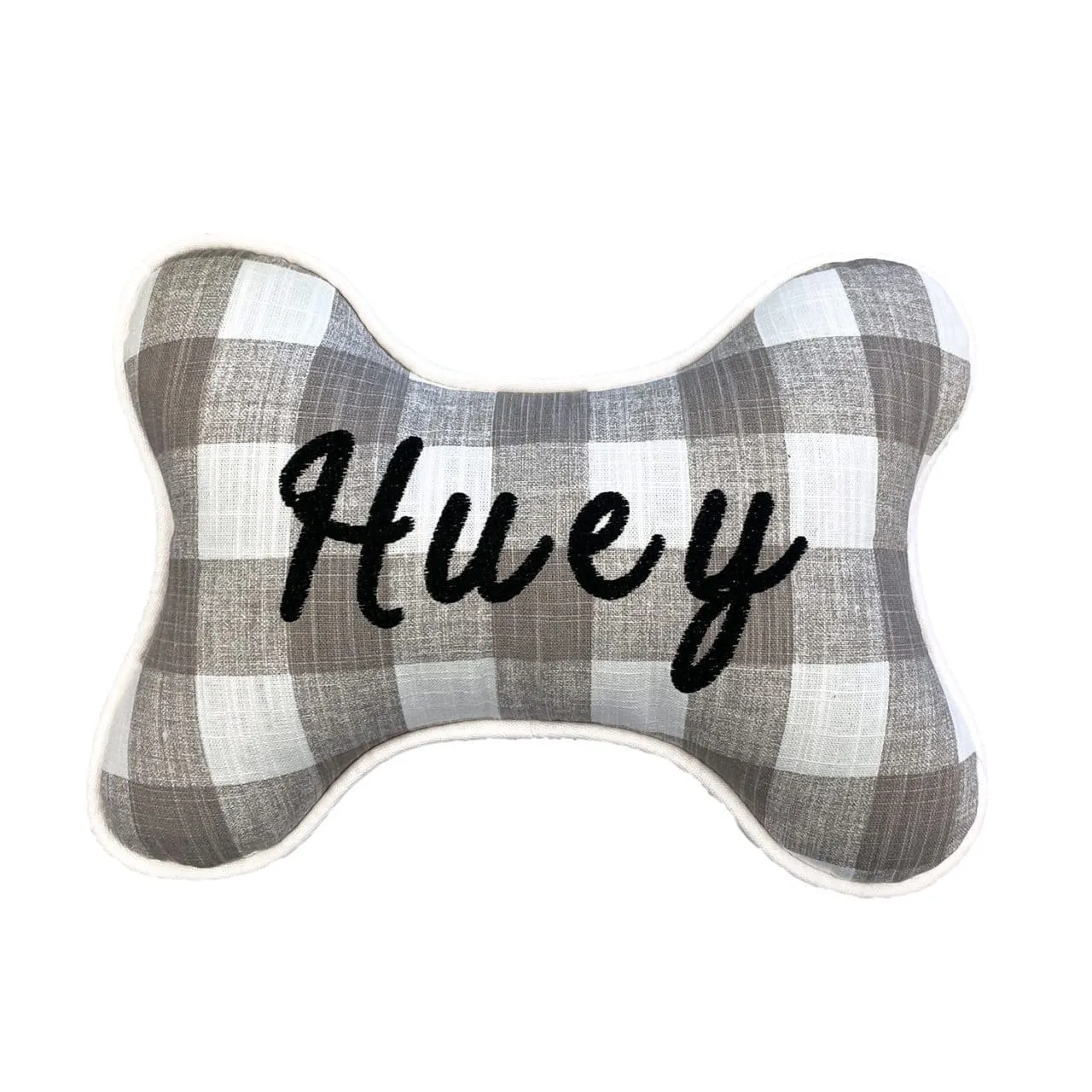 Ecru Check Bone Pillow