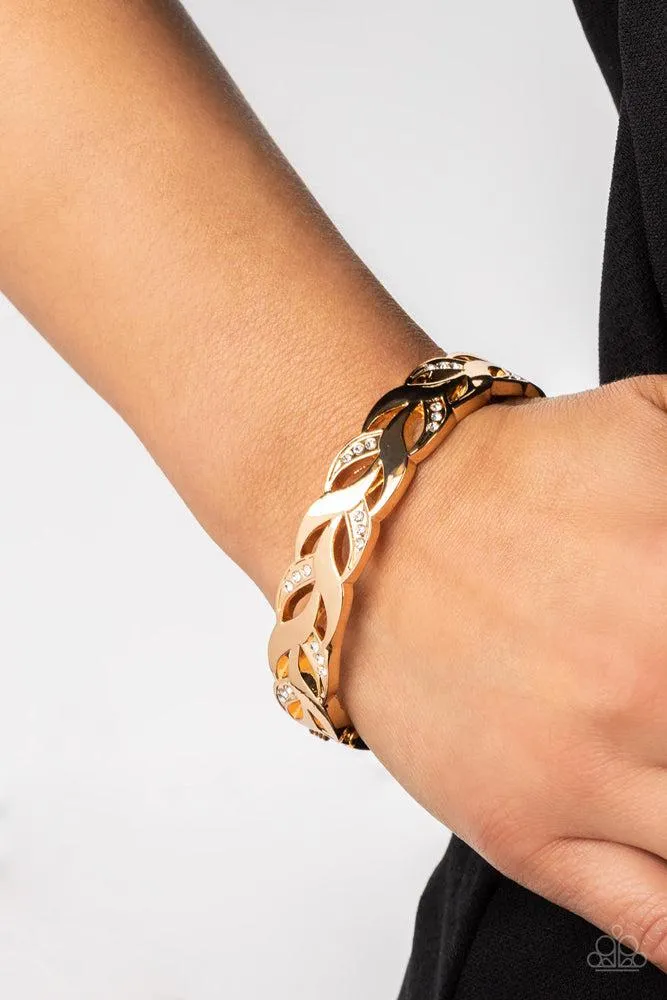 Editor-in-LEAF Gold Bracelet - Paparazzi Accessories