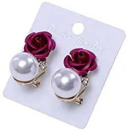 Electomania AAA High Quality Floral Gold Plated Stylish Fancy Party Wear Earrings For Women & Girls