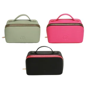 Faux Leather Foldable Makeup Train Case - Choice of Colour