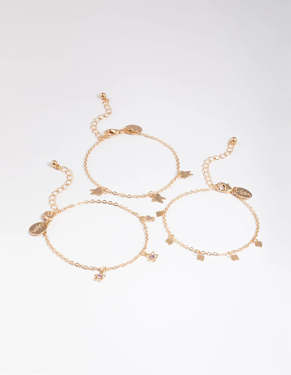 Gold Dainty Garden Bracelet Pack