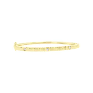 Golden Elegance Diamond Bangle Bracelet