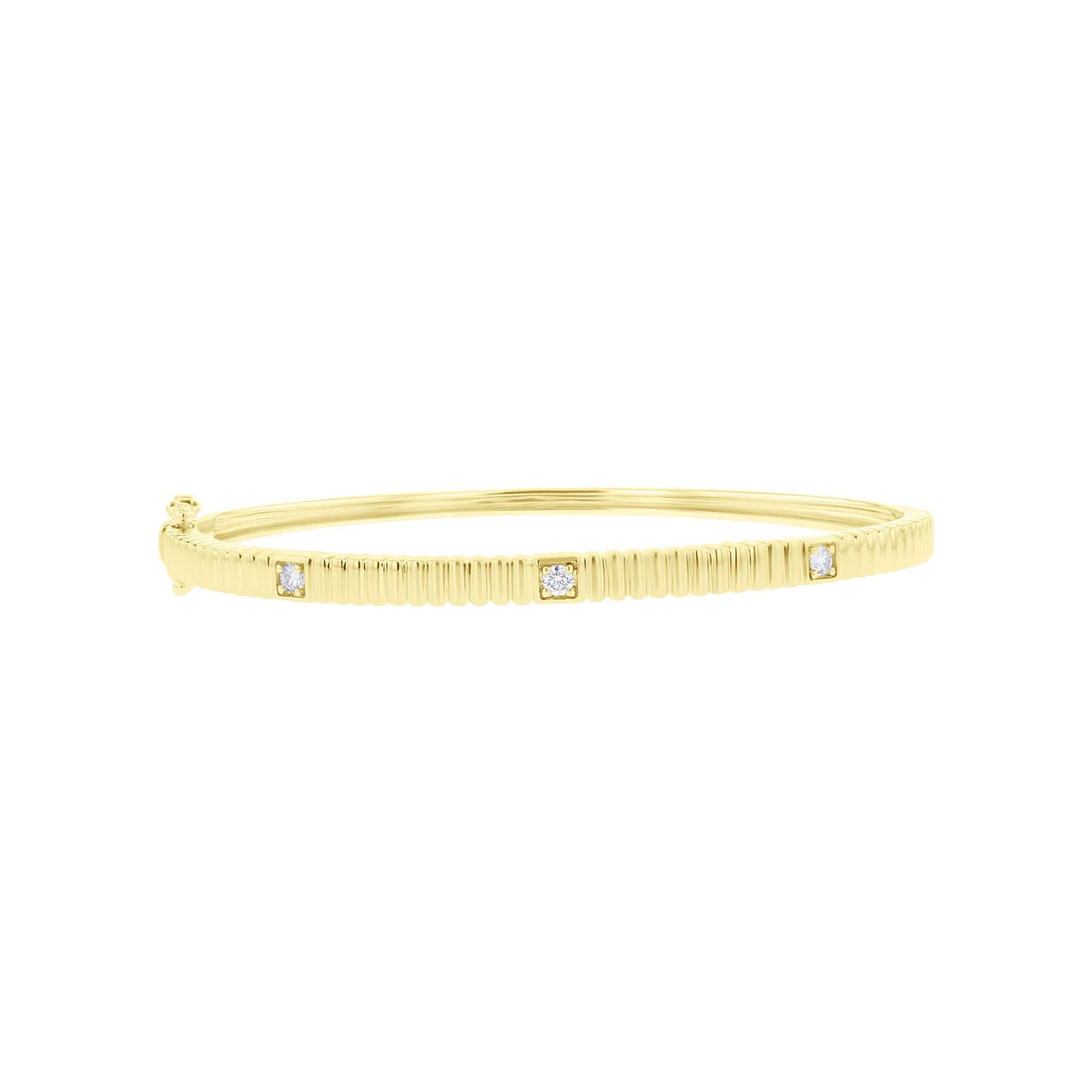 Golden Elegance Diamond Bangle Bracelet