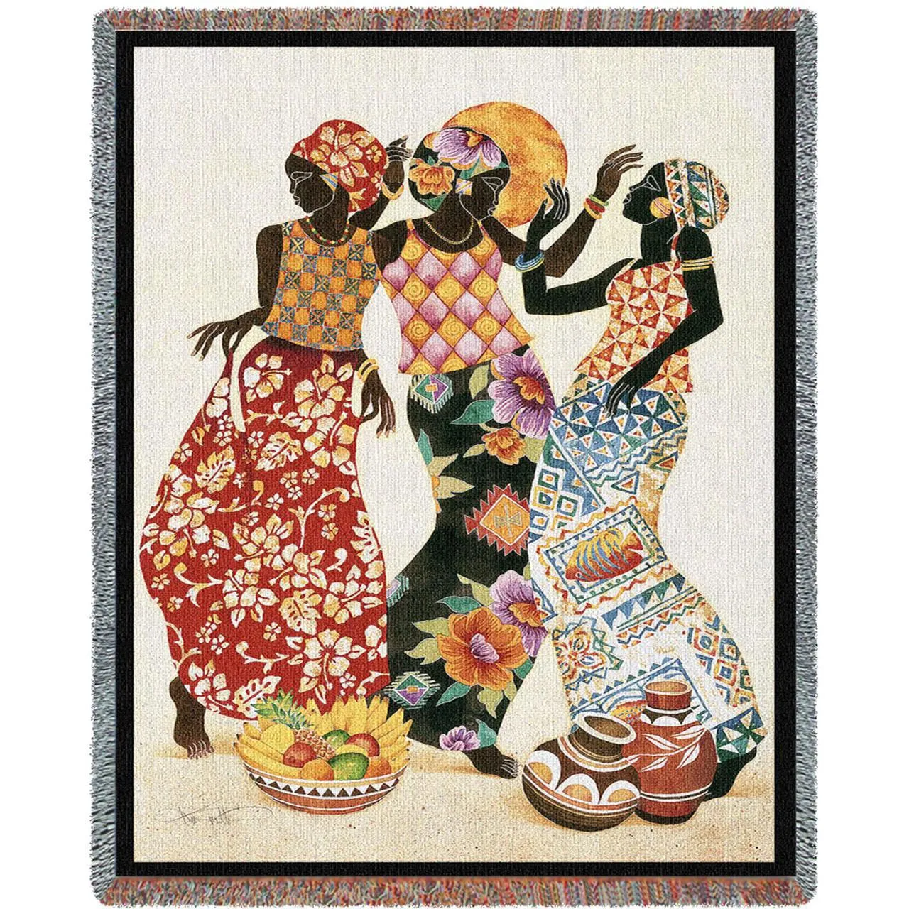 Jubilation Throw Blanket by Keith Mallet©