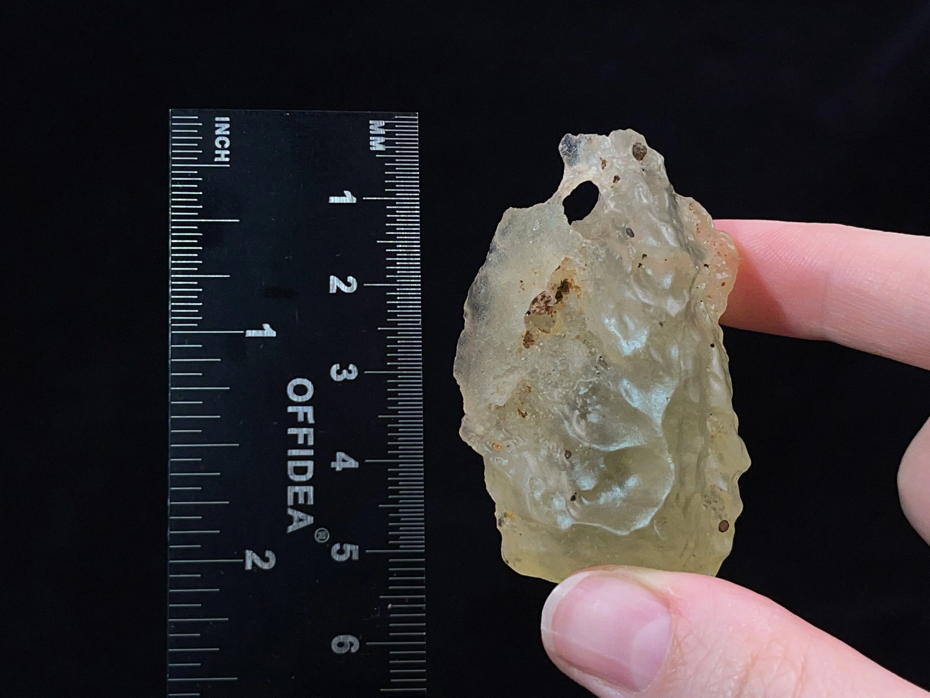 LIBYAN DESERT GLASS, Raw Crystal - Rare, 2A Grade, Large, 39.4g - Metaphysical, Healing Crystals and Stones, 47213