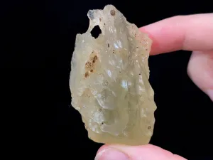 LIBYAN DESERT GLASS, Raw Crystal - Rare, 2A Grade, Large, 39.4g - Metaphysical, Healing Crystals and Stones, 47213