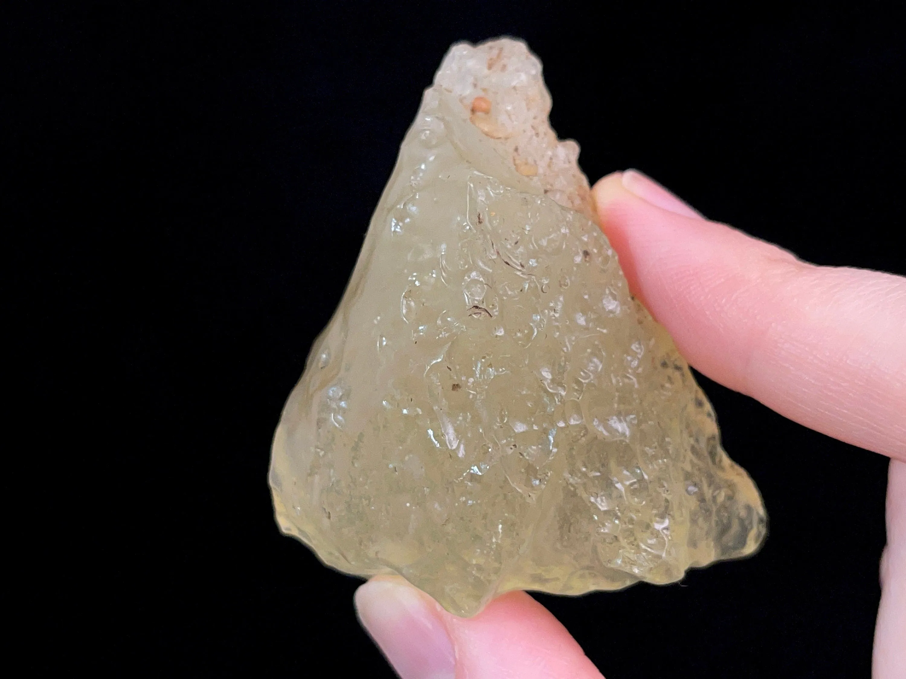 LIBYAN DESERT GLASS, Raw Crystal - Rare, 2A Grade, Large, 44.1g - Metaphysical, Healing Crystals and Stones, 47212