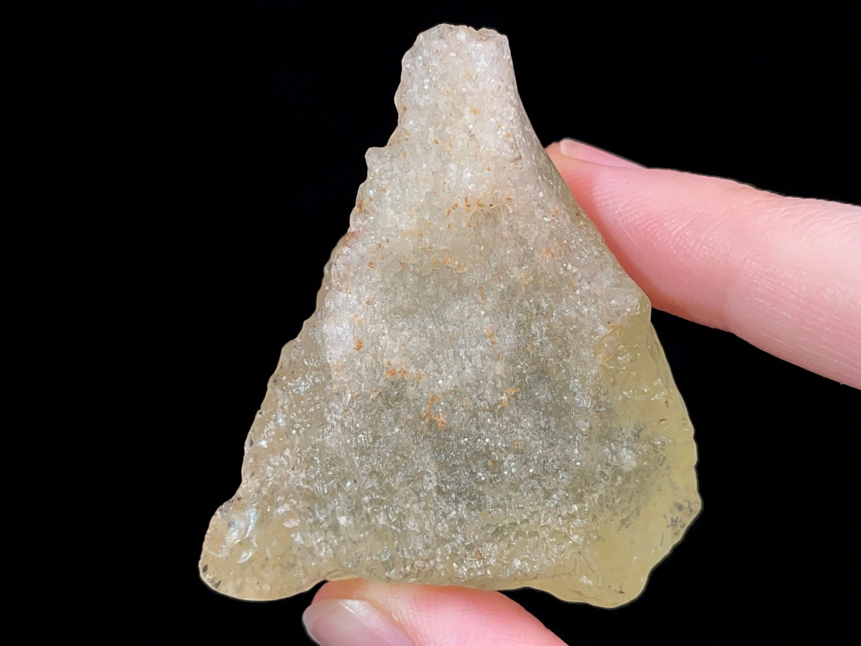 LIBYAN DESERT GLASS, Raw Crystal - Rare, 2A Grade, Large, 44.1g - Metaphysical, Healing Crystals and Stones, 47212