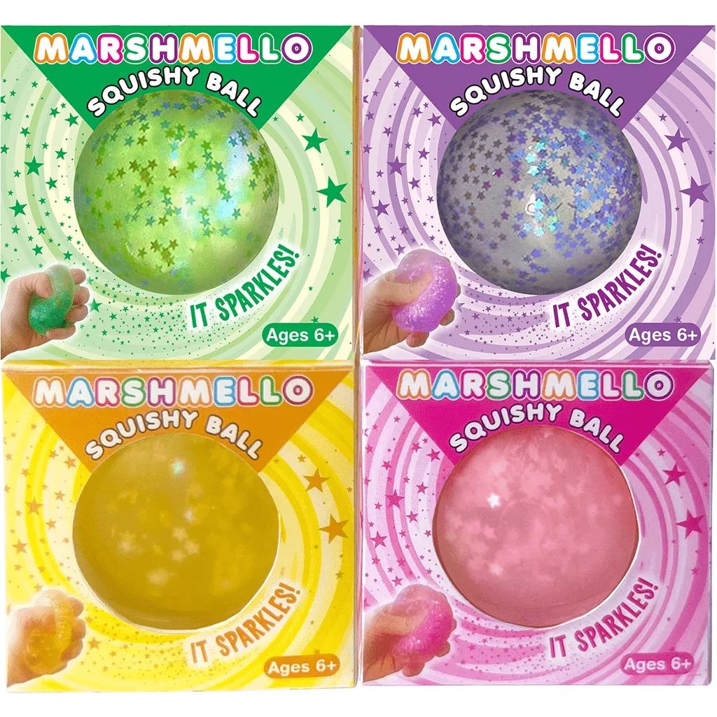 Marshmello Squishy Ball - Sparkle