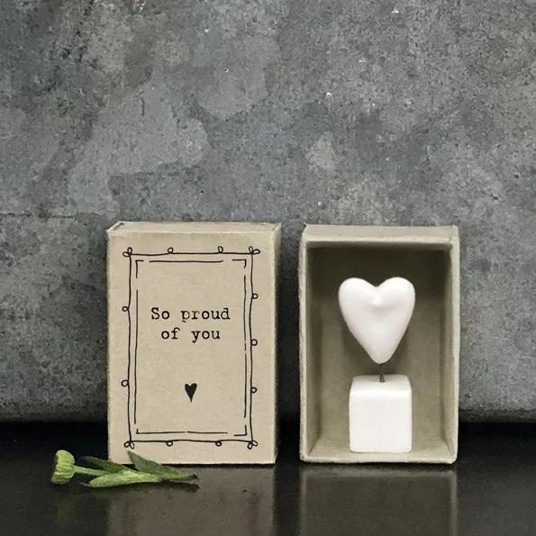 Matchbox porcelain heart