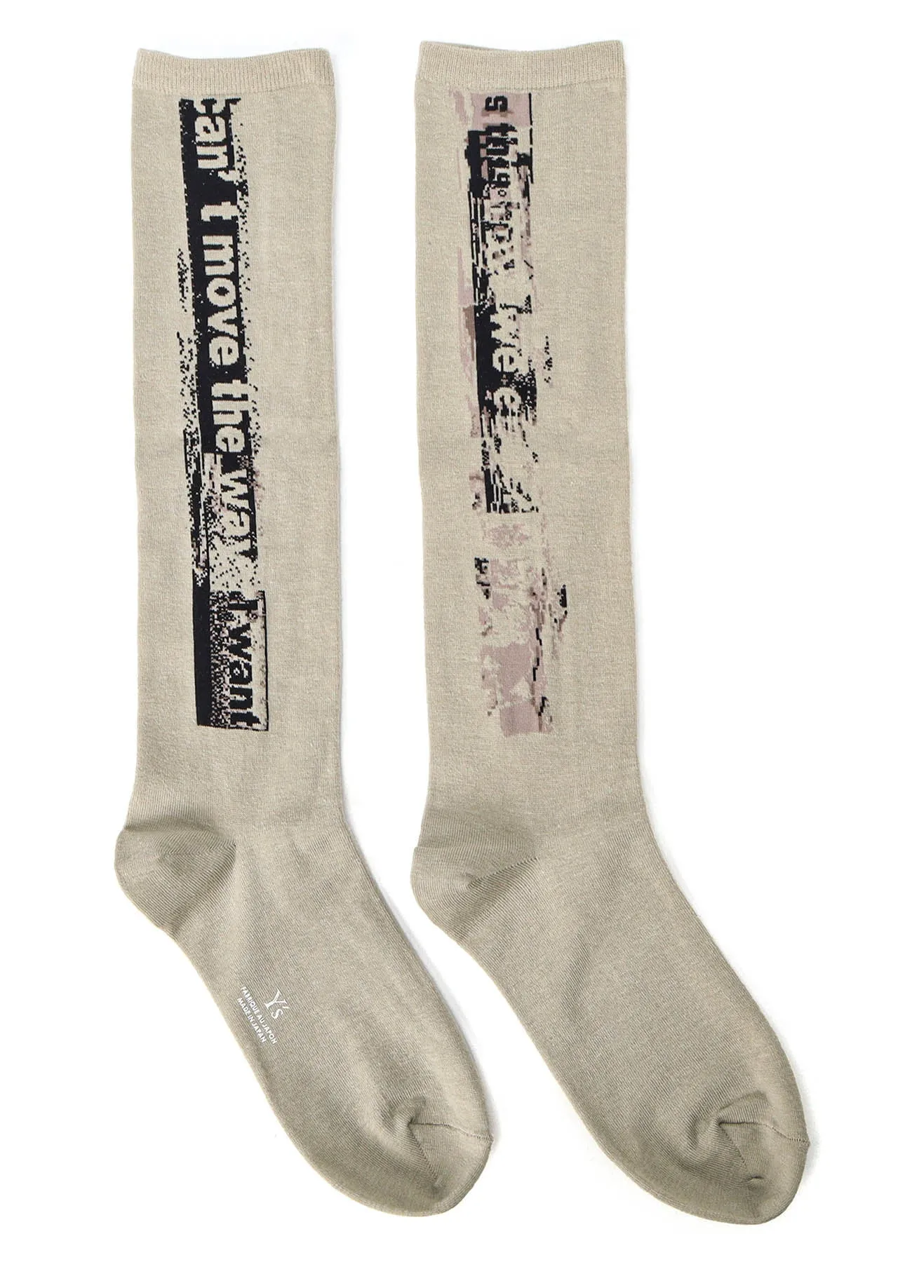 MESSAGE DESIGN JQ HIGH SOCKS