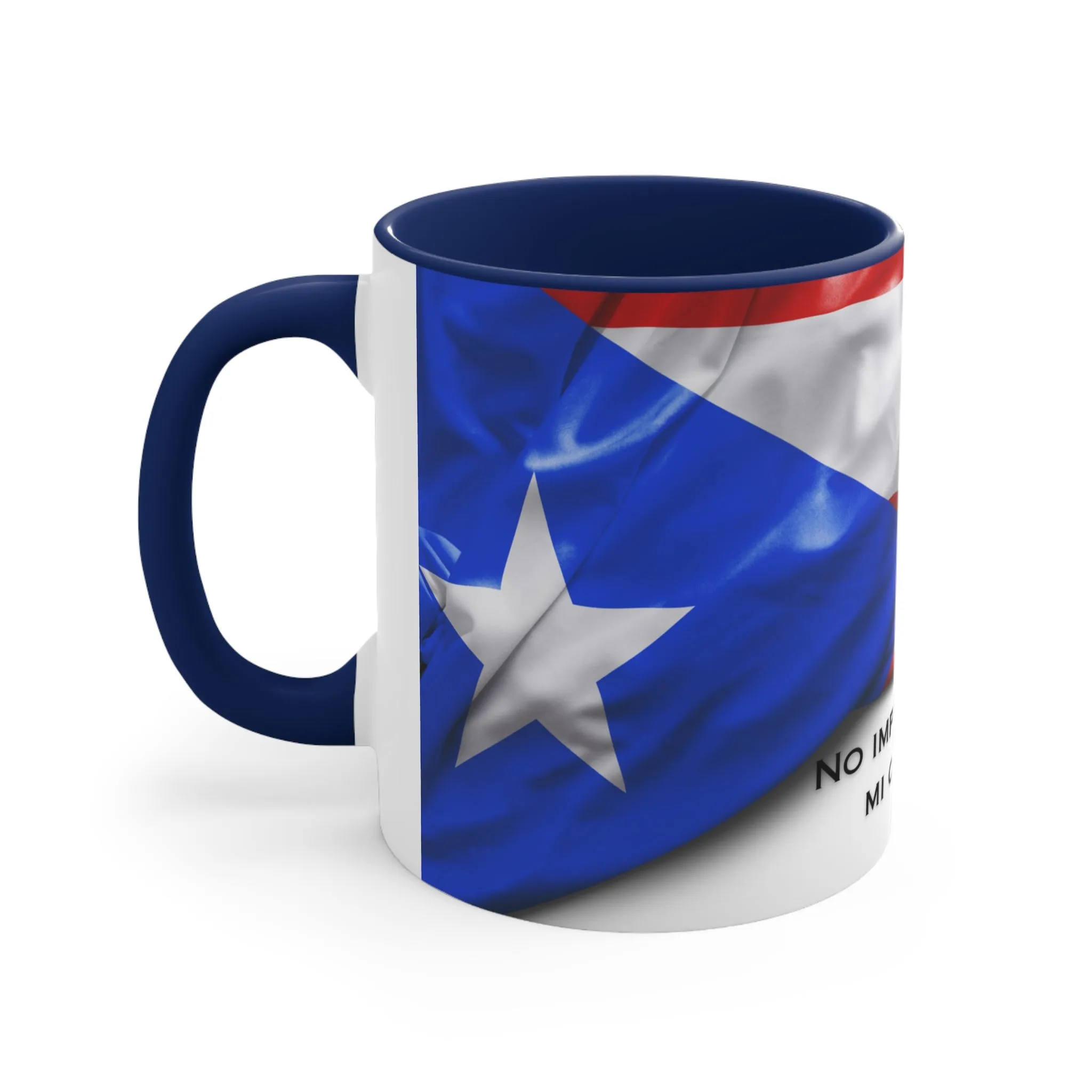 Mi Corazon Pertenece a Puerto Rico - Mugscity - Free Shipping Available with Red, Blue or Black Accents -