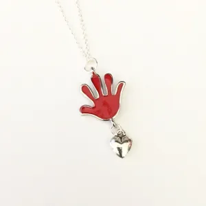 Necklace/hand shaped/hand therapy jewelry