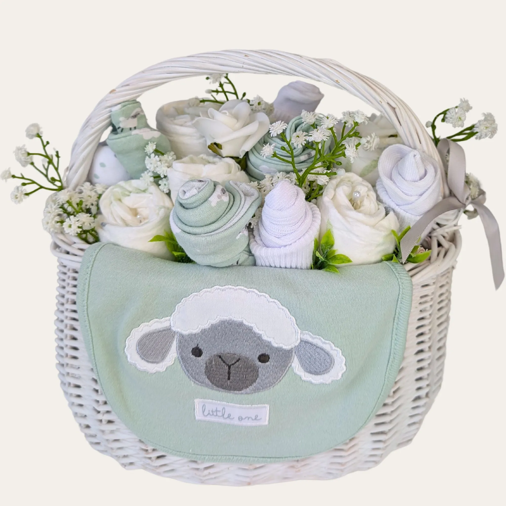 New Mum & Baby Gifts Basket Blossoming Little Beauty